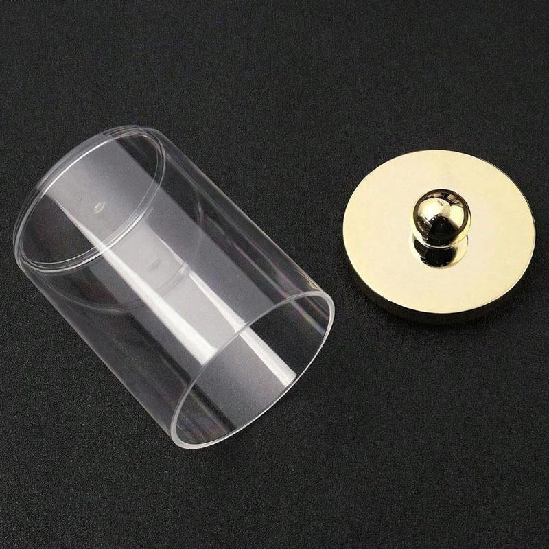 Mini Portable Qtip Holder Leakproof Cotton Swab Ball Storage Box Lightweight Organizer for Travel Camping Bathroom