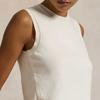 Polo Ralph Lauren Solid Color Sleeveless Crew Neck Knit Vest Women Tops White WMPOSWENC021156-101