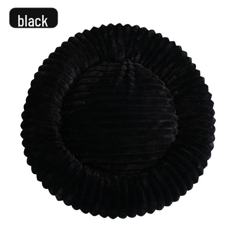Cross-Border Faux Fur Pet Nest: Warm Round Bed for Dogs & Cats