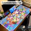 Large Mouse PadFall Guys Custom Name Text Personalized Desk Mat Non Slip Gaming Pad