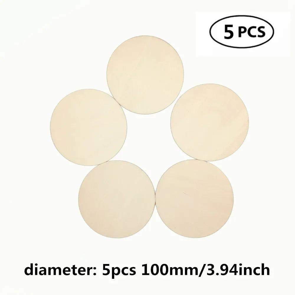 Natural Round Unfinished Wooden Discs Blank Wood Pieces Slice for Crafts Centerpieces Wooden DIY Christmas Ornaments