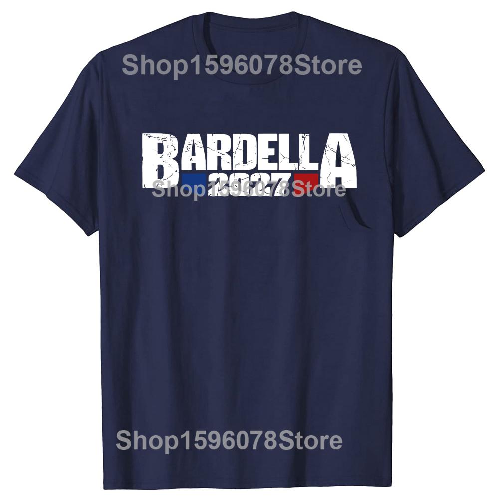 Bardella 2027 T Shirt Retro French Text Bardella Fans Gift Tee Tops EU Size 100% Cotton Soft Unisex Casual T-shirt