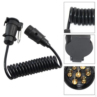 7 Pin Trailer Wiring Adapter Cable Tow Plug Direct Replaces and Play Attachment