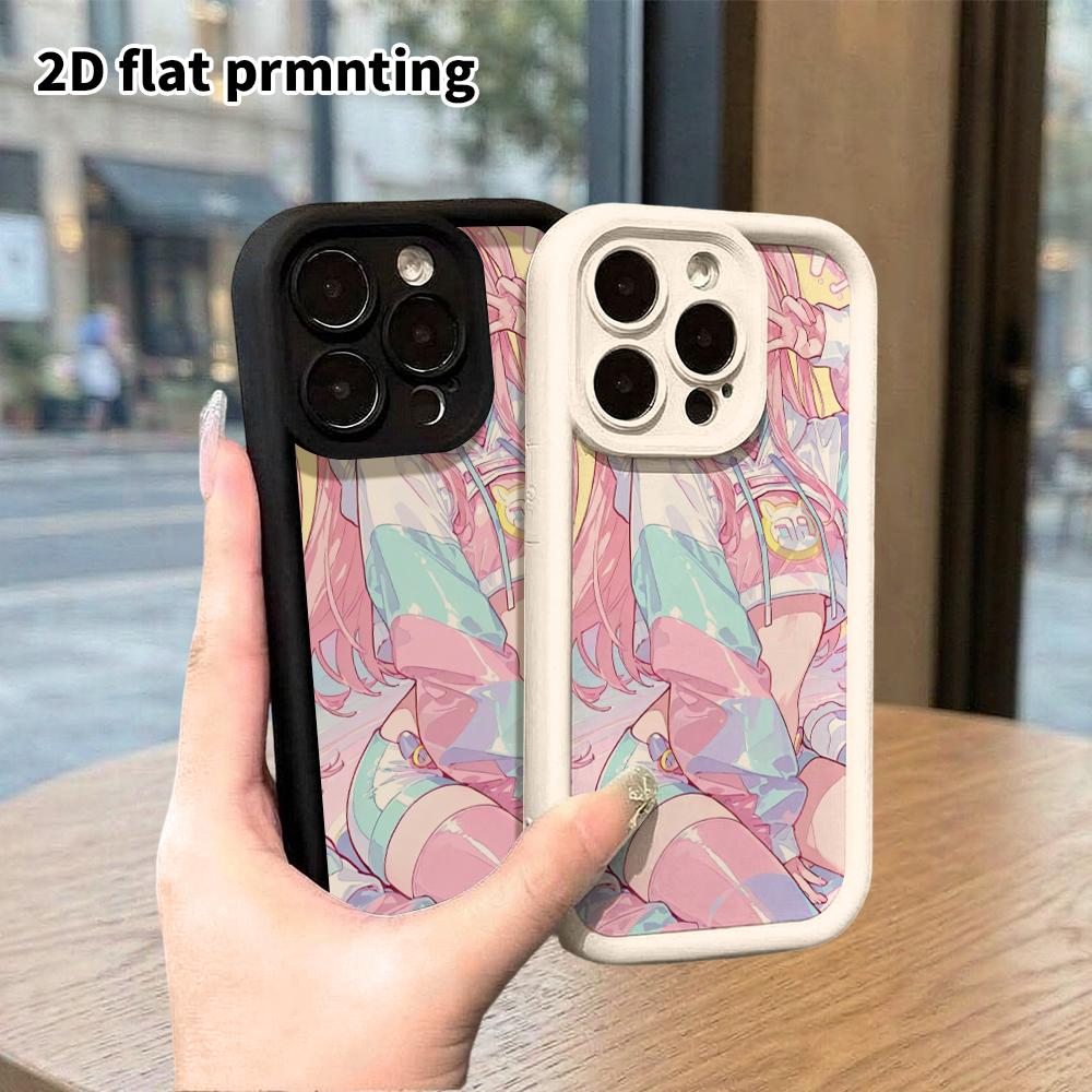 Phone case: 2D flat, suitable for iPhone 18, 17, 16, 15, 14, 13 Pro protective cases, energetic and lively, perfect Christmas and Halloween holiday gi