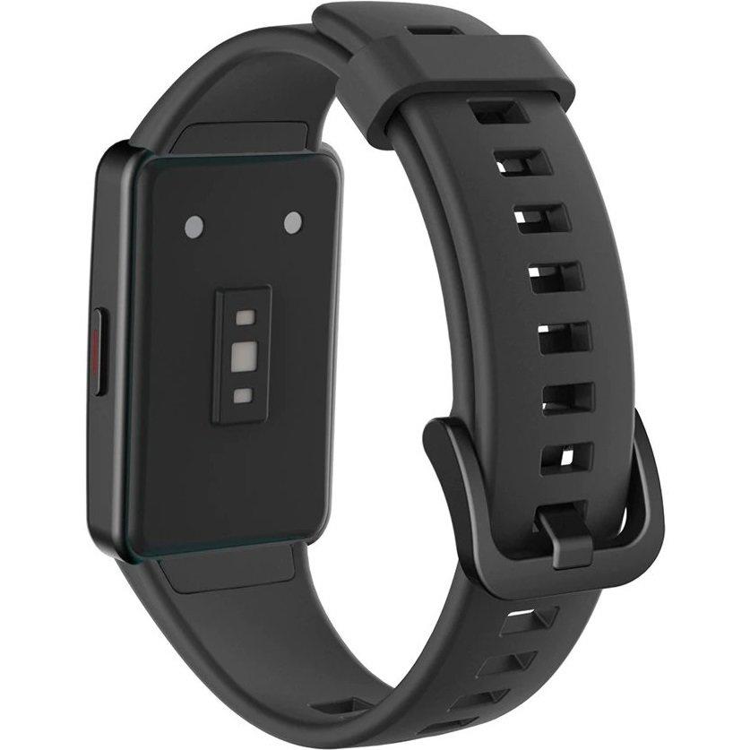 Silikonarmband für Huawei Band 6 / Honor Band 6, Schwarz