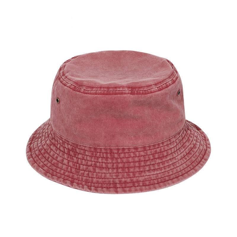 Vintage Cotton Bucket Hat For Men And Women With Large Brim