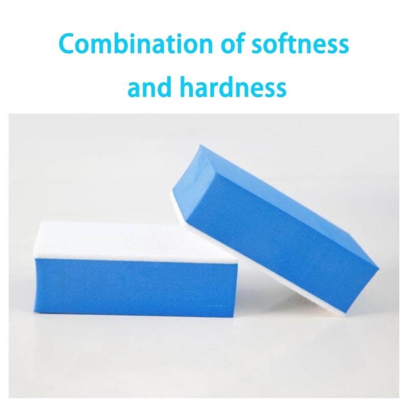 Auto Home Double Use Oil Film Cleaning Sponge Wool Felt Windshield Wiper Tool Dust Removal Sponge 5pcs for Vehicle Home