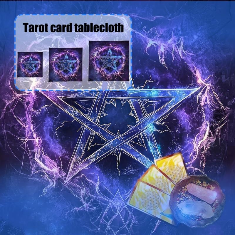 Divinations Tablecloth Star Symbol Astrology Tarots Card Tablecloth Altars Cloth Divinations Board Game Accessory