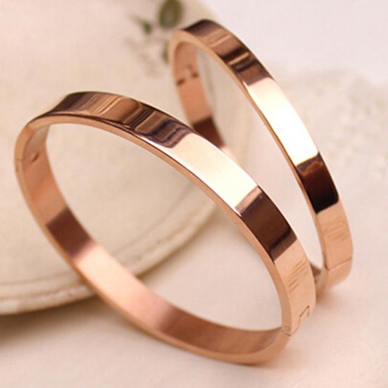 Bracelet Polished Skin-friendly Plated Copper Elegant Unisex Bracelet for Dating