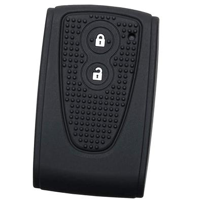 IKT Silikonhülle für Daihatsu Auto Smart Key 2 Tasten Schwarz / Tanto /