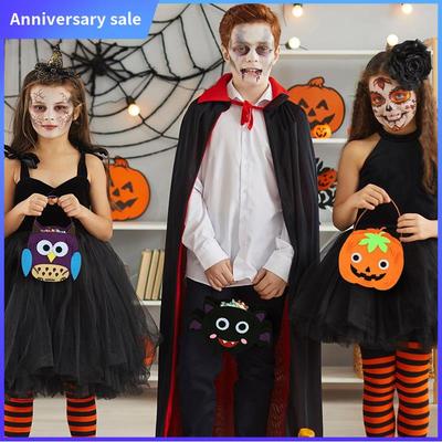 AD23-Halloween Decorative Candy Bag Hand Felt Bag Cartoon Funny Decoration Supplies Felt Candy Bag.