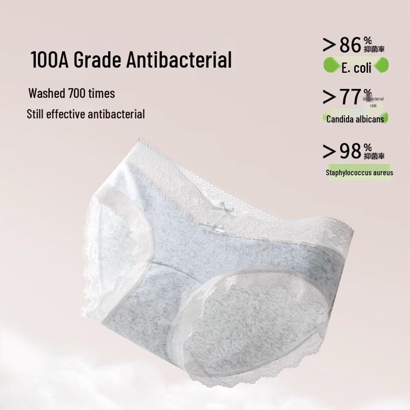 FitonTon Women's Sexy Lace Cotton Antibacterial Briefs