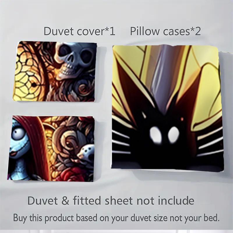 3Pcs Nightmare Before Christmas Bedding Sets For All Sizes New 3D Printed Bed Cover Comforter Duvet Cover Pillowcase Bedroom Decoration