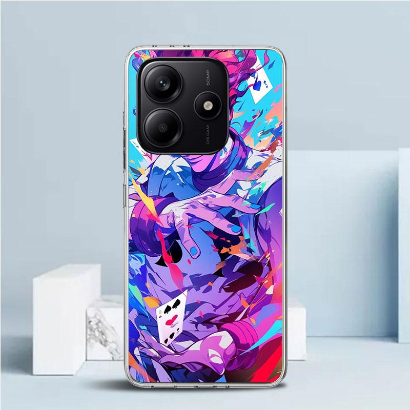Huner X-Hunters Hisoka Phone Case For Xiaomi Redmi Note 15 14 14S 13 12S 12 Pro Plus 11S 11 11T 11E 10S 10 + Soft TPU Back Cover