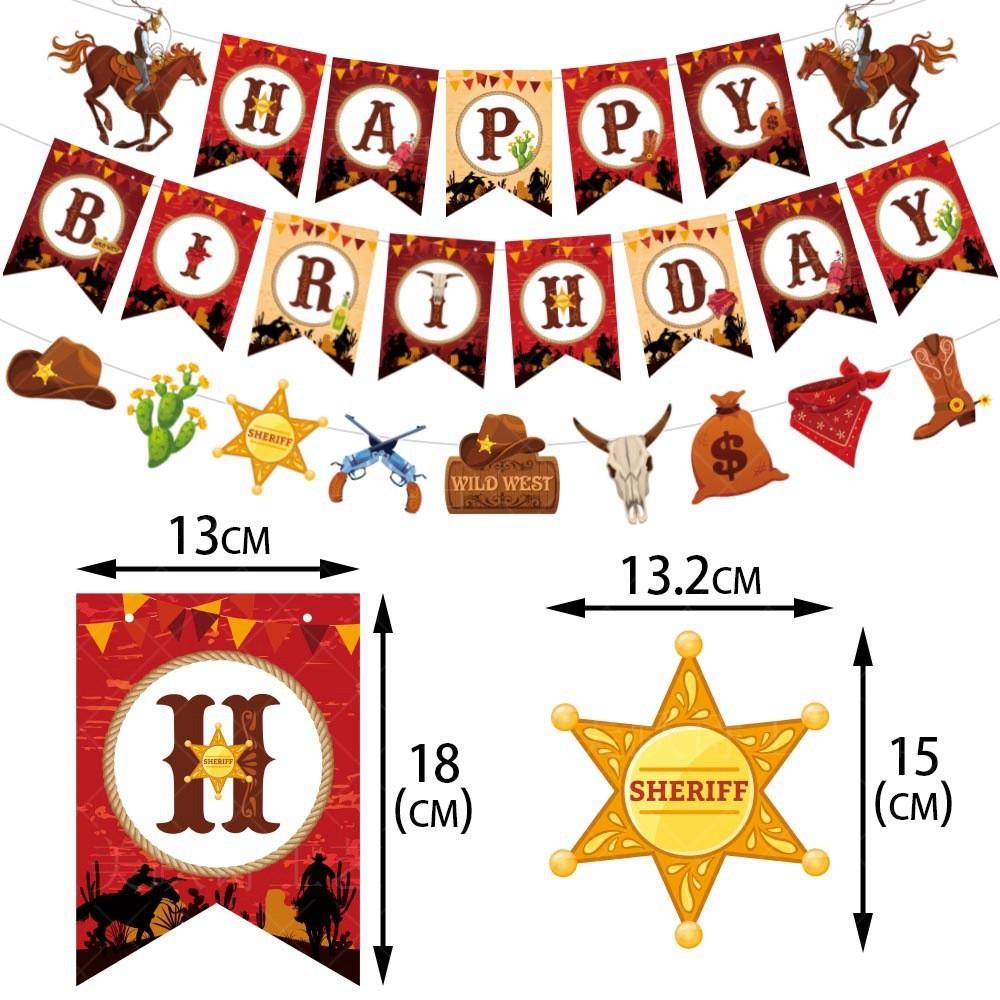 Decorative Banner For Western Cowboy Themed Party Decoration