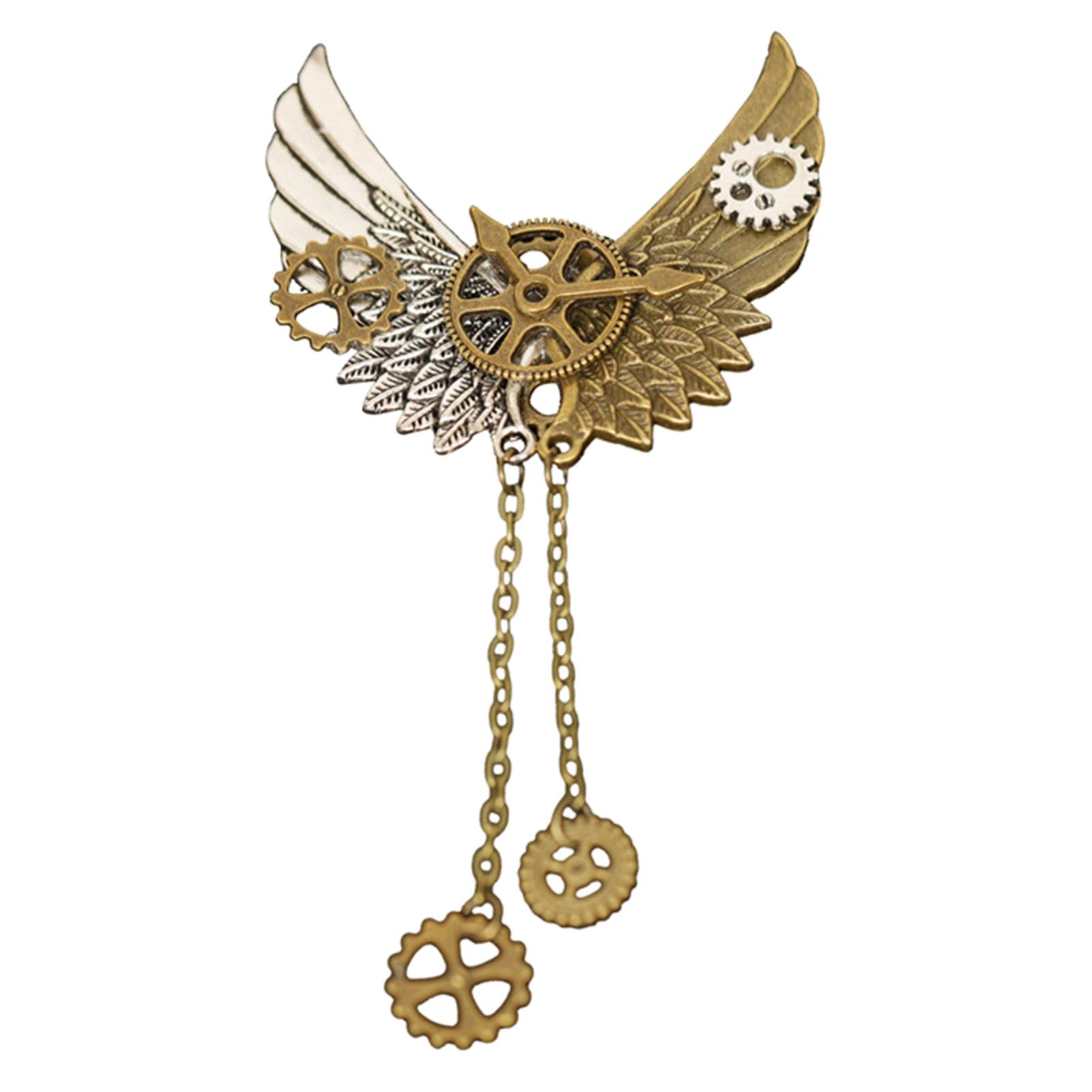 Steampunk Jewelry Steampunk Brooch Gears Mechanical Lapel Pin Women Men Steampunk Gears Brooch Halloween Decoration 1