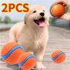 2pcs Dog Toy Ball Dog Fetch Ball Toy Tough Pet Ball Puppy Chew Toy Solid Elastic Jumping Ball Pet Accessories For Large Medium