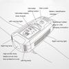Front Light (With Fog Light) & Horn & Speedometer  Multifunctional Bicycle Mountain Bike Headlight
