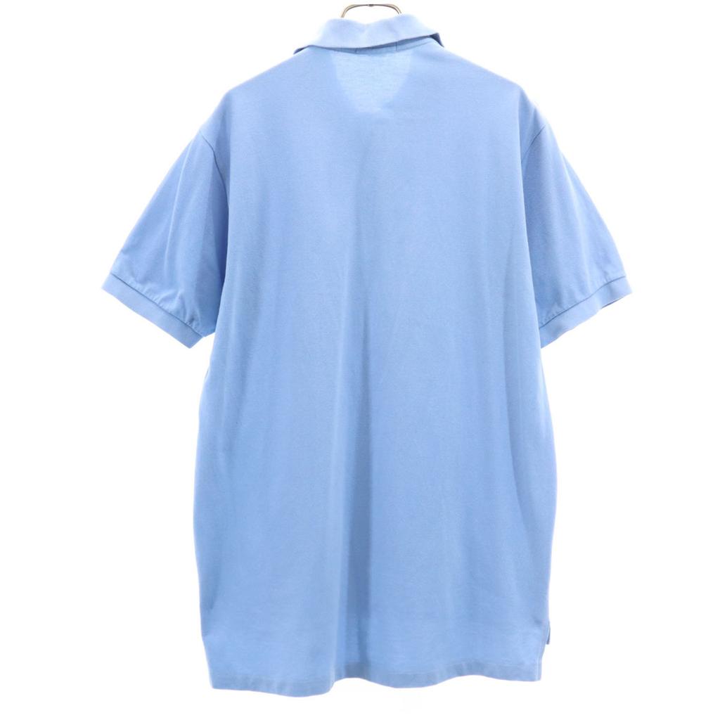 LACOSTE 90s Made in USA Old Short sleeve Polo shirt M Blue Men's Used