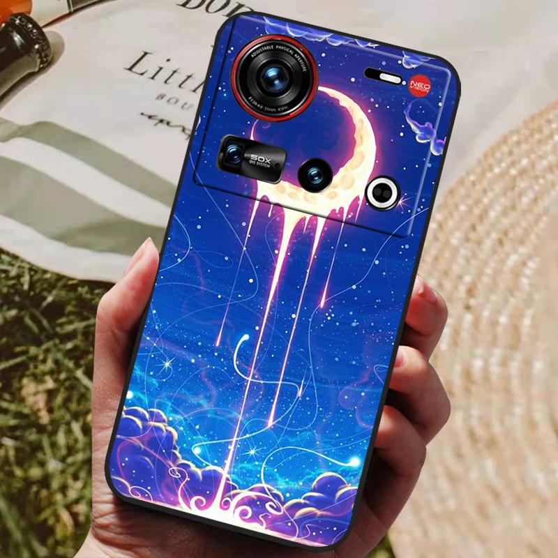 Pro pouzdro ZTE Nubia Z70 Ultra 5G 6,85'' Černé silikonové TPU měkký kryt telefonu pro Nubia Z70 Ultra Ochranné zadní kryty Z 70 Ultra