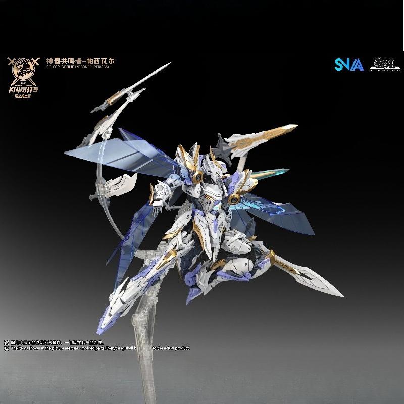 SNAA  Knights of The Round Table Series Percival Figure Assembly Model Toys Collectible Model Ornaments Gifts