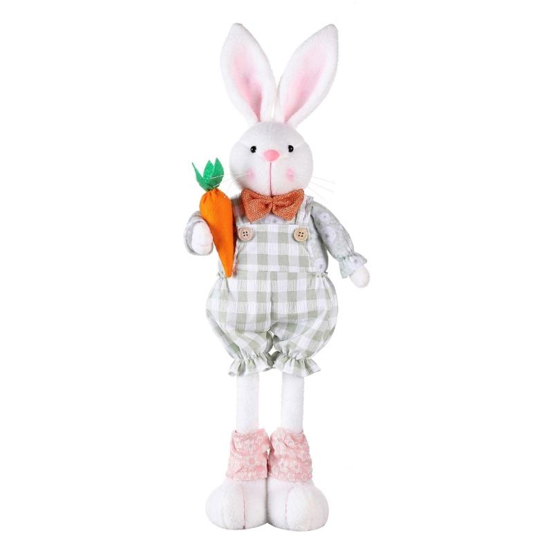 Spring Countrysides Rabbit Decoration Adjustable Long Legged Easter Rabbit House Accessories Office Desk Dropshipping