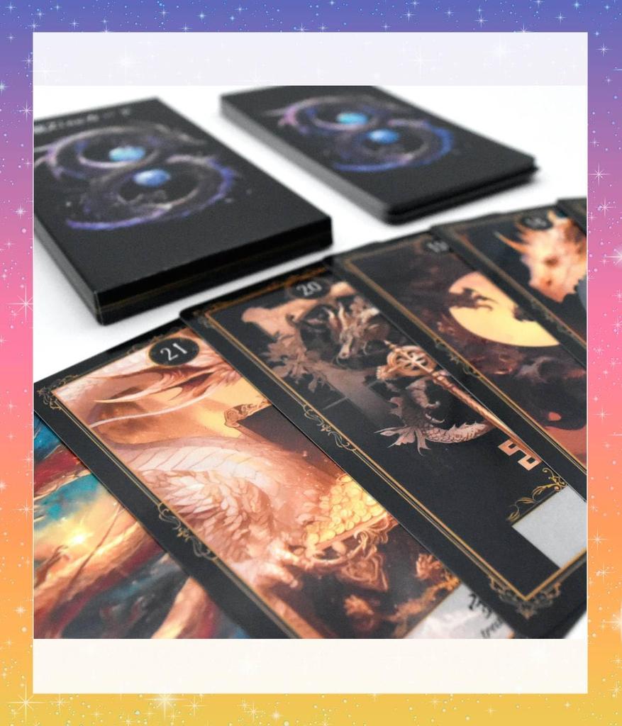 [Japanese] Dragon Zine Card Oracle Cards with Japanese Instructions, Dragon God Tarot Cards, Fortune Telling [Authentic]