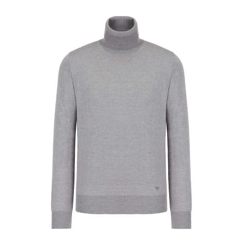 Emporio Armani Mens Roll Neck Sweater Top