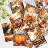 32pcs, Autumn Fairy Tale Postcards, Harvest Season Postcards, Wall Stickers, Mailing Cards, Greeting Cards, DIY Postcards, D