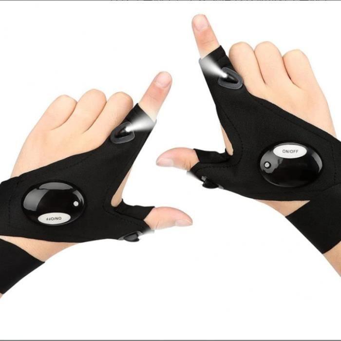 Cadeau fête des pères Idee Cadeau Homme Original LED Gants avec Lumières Étanches Cadeau Bricolage Gadgets Pratique pour Accessoir