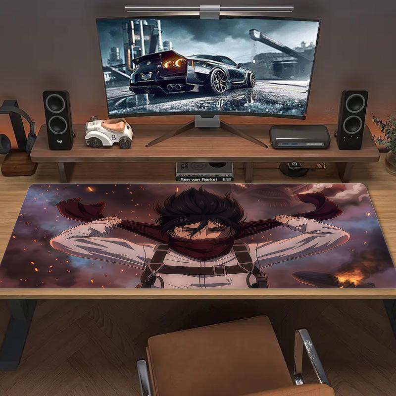 Attack On Titan Print  Cushion Non-slip Laptop Tablet Big Mousepad XXL Mat Mini PC Playmat With Lock Edge