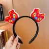 Red Hairband 2024 Happy New Year Headband Lion Dance New Year Headdress  New Year Gift