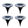1pcs 12-LED Solar Power Buried Light Under Ground Lamp Outdoor Path Way Garden Decking Warm White Light Lawn Lamp