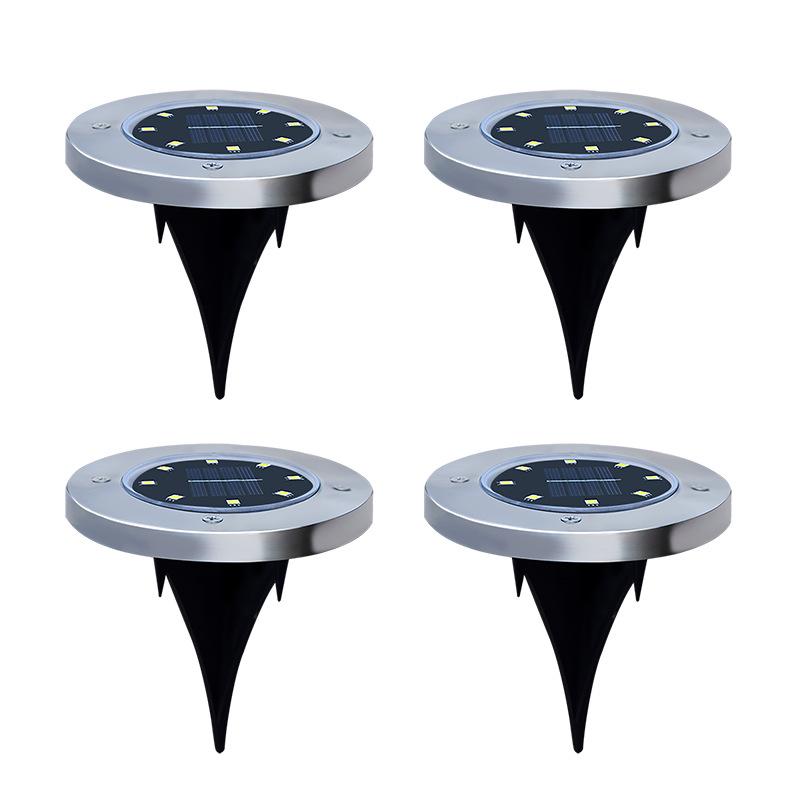1pcs 12-LED Solar Power Buried Light Under Ground Lamp Outdoor Path Way Garden Decking Warm White Light Lawn Lamp