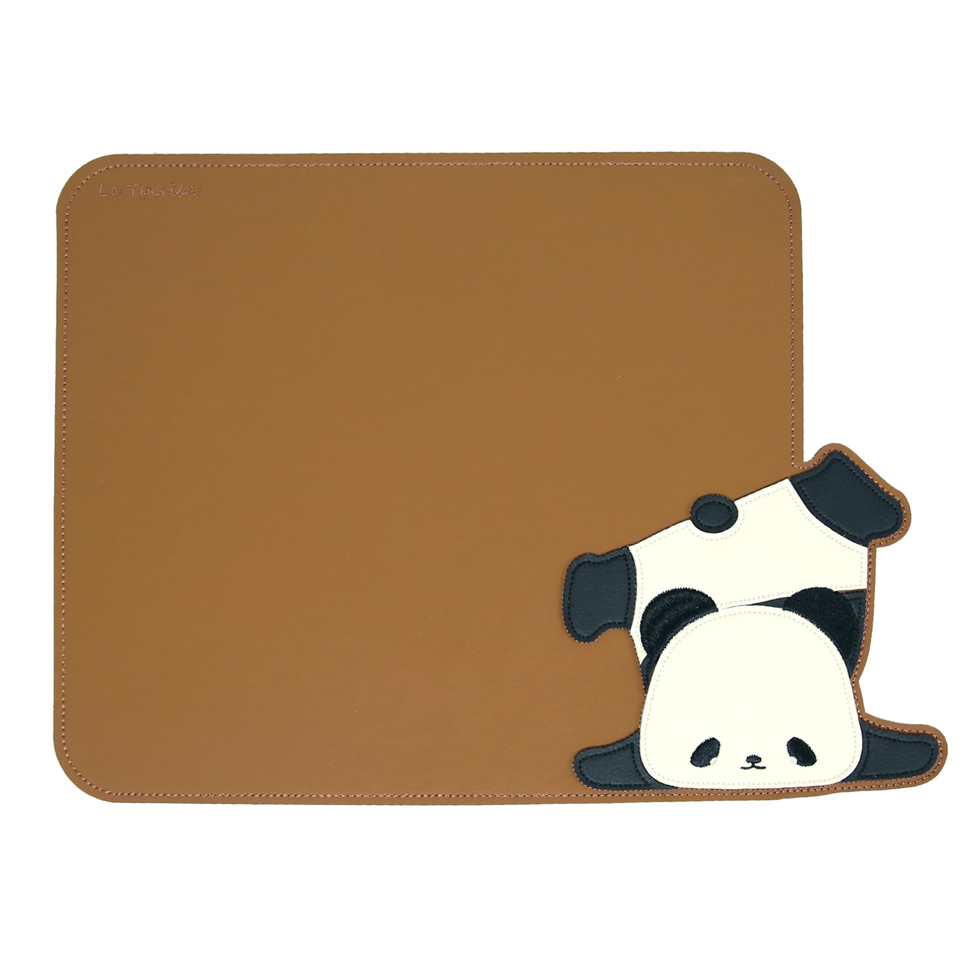 

Подарочный мешочек из ПУ для мыши панда [Розовый Галацион] коврик, кожа, милый, водонепроницаемый, нескользящий, прочный, офис, в комплекте, коричневый, (Коричневый, панда)