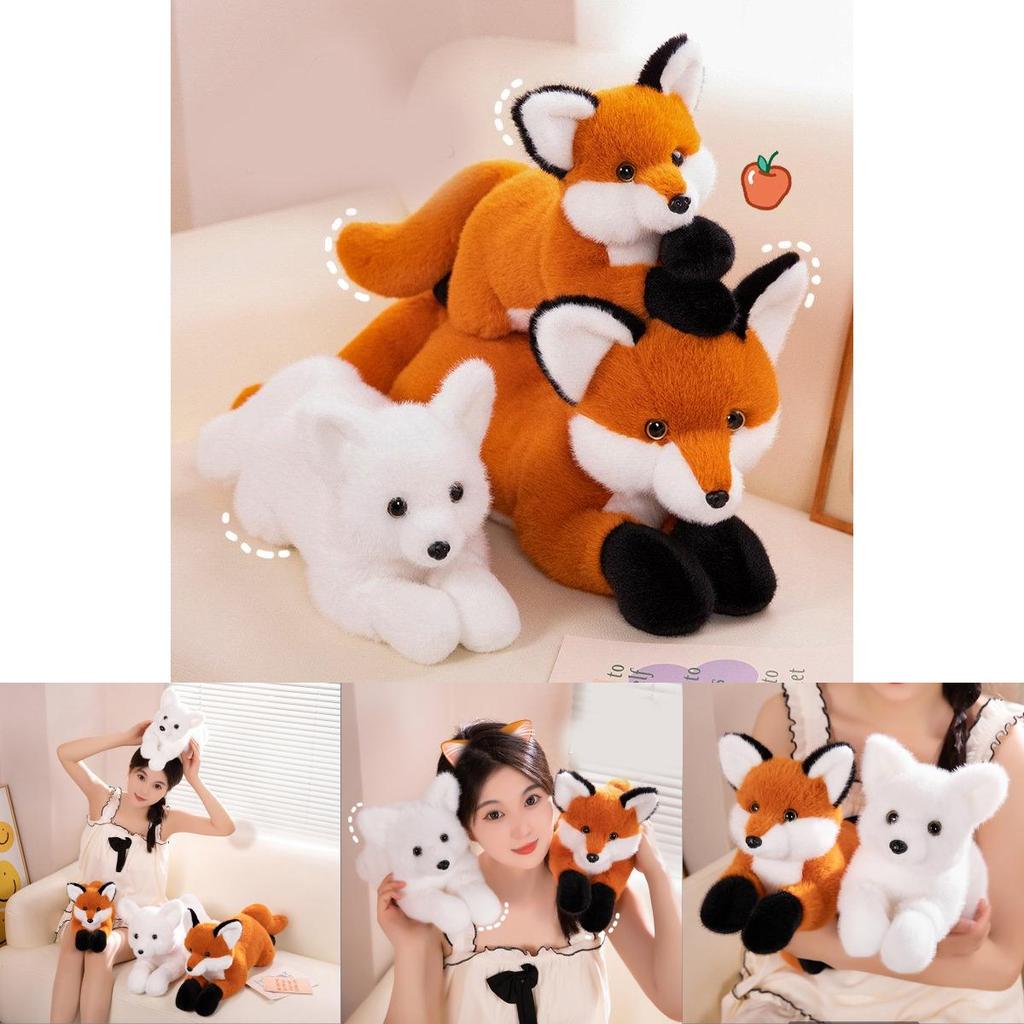 Adorable Fox Plush Pillow For Sofa And Bed Decorative Cushion Soft Stuffed Toy