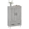 Highboard Gray Sonoma 69.5 X 31 X 115 Cm Engineered Wood