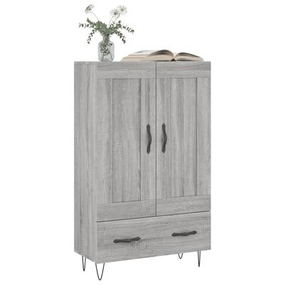 Highboard Gray Sonoma 69.5 X 31 X 115 Cm Engineered Wood