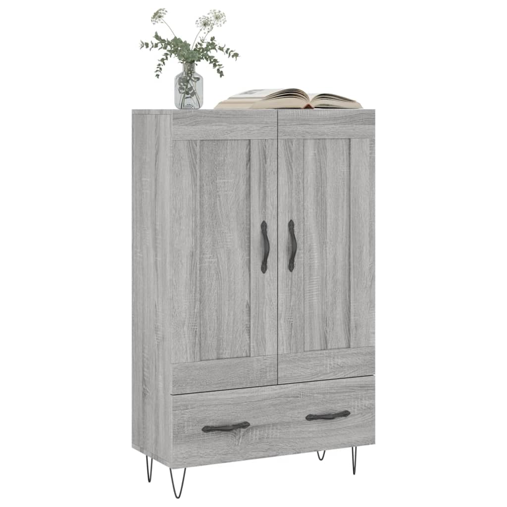Highboard Gray Sonoma 69.5 X 31 X 115 Cm Engineered Wood