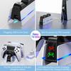 Ps5 Controller Charger Station For Playstation 5 Dualsense/Dualsense Edge, Charging Station With 10 Led Light
