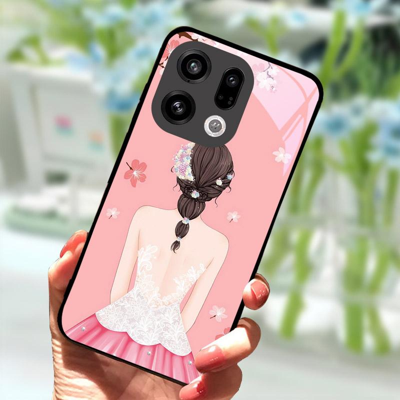 Case For OPPO Find X9 X9Pro X8 Pro X8S X8 Ultra Hard Cover Tempered Glass Protective Shell For OPPO FindX9 FindX8 Phone Bags