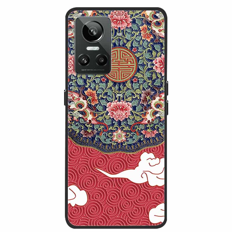For Realme GT Neo3 5G Case 3D Flower Emboss Soft Silicone Phone Back Cover Case For OPPO Realme GT Neo2 Neo 3 Coque for Bumper