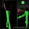 Linlinting Plus Size Glow-in-the-Dark Fishnet Bodystocking with Luminous Bandeau and Socks