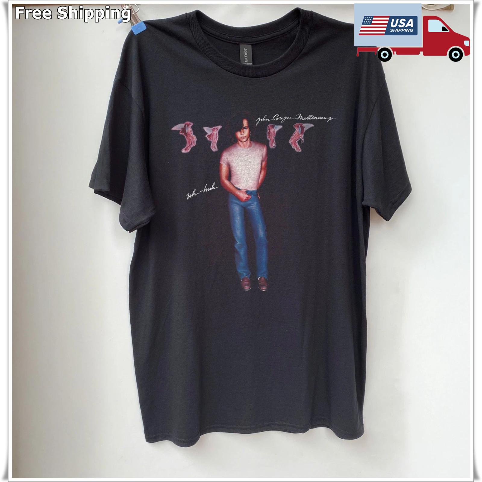 John Cougar Mellencamp Hard Rock Unisex Black Cotton T-shirt Size S-5XL XXXL