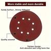 30PCS 5 inch (125mm) round sandpaper, 8-hole sanding sandpaper, 60/80/100 mesh, suitable for polishing