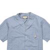 Gucci Shirts Men's Blue Cuban Collar Moderate 618920-ZAE5V-4053