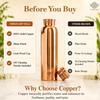 Copper Shine Finish Water Bottle – 600 ML, Pure Copper Bottle for Ayurvedic Health Benefits, Drinkware, Stylish Design