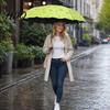Large Umbrella Water-Reactive Folding with Wavy Edge Flowers Appear When UV Protection Rained On Windproof Sun Portable Travel