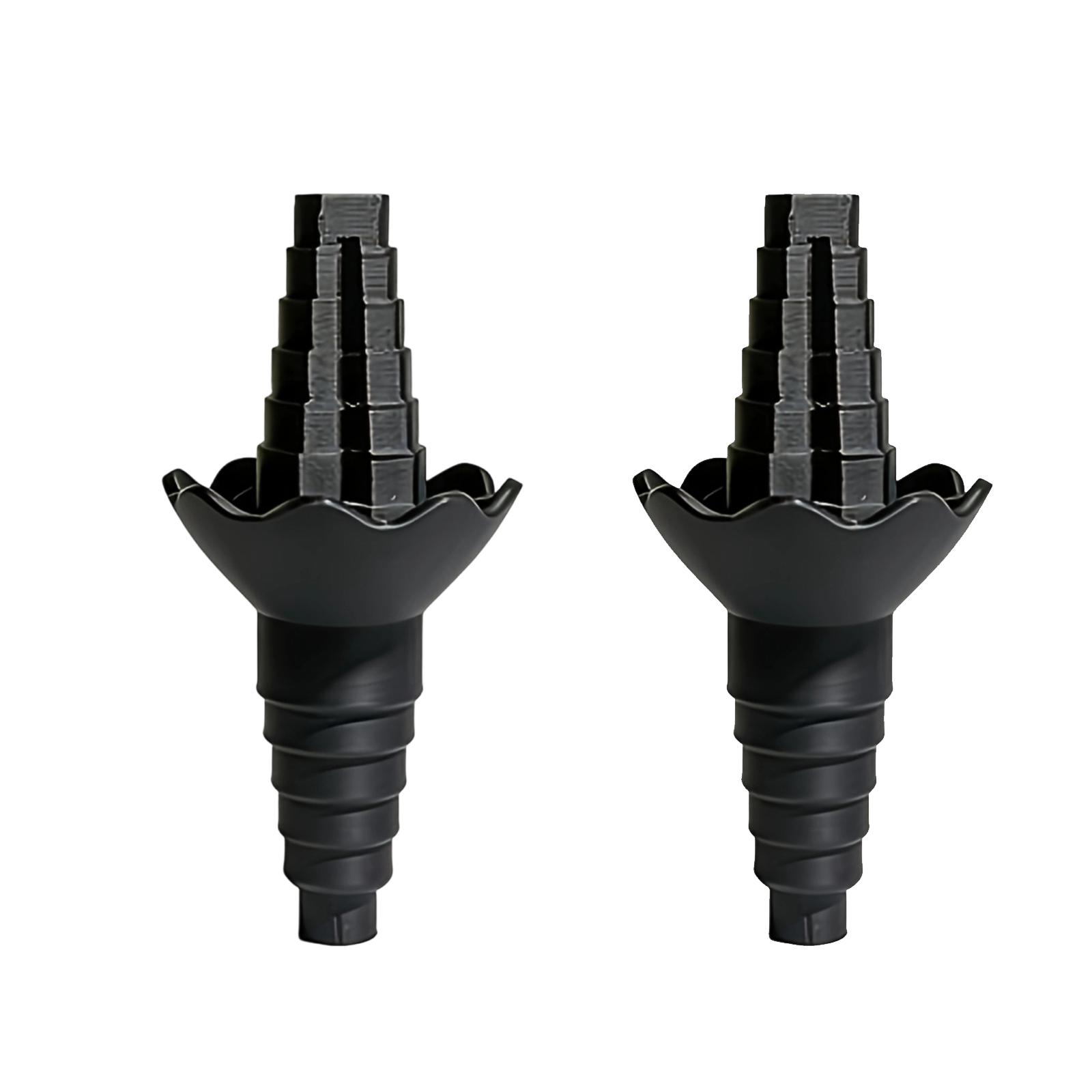 

2 Pack Reusable Liquid Transfer Connectors Universal Bottle Spout Adapter for Efficient Pouring and Transferring of Liquids One Size чёрный