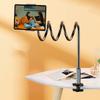 Gooseneck Tablet Mount Holder for Bed Flexible Tablet Arm Clamp for Bed Flexible Tablet Stand Lazy Arm Holder Clamp